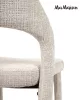 MaMaison KOS Étkezőszék Készlet Szenilszövet Bézs Elegáns Design (6 db)
