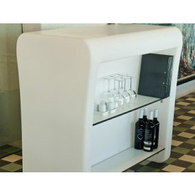 New Garden Creta 120 Bárpolc Laminált Fehér