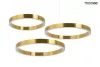 Moosee Ring 40+60+60 függesztett lámpa rozsdamentes acél arany LED