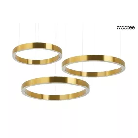 Moosee Ring 40+60+60 függesztett lámpa rozsdamentes acél arany LED