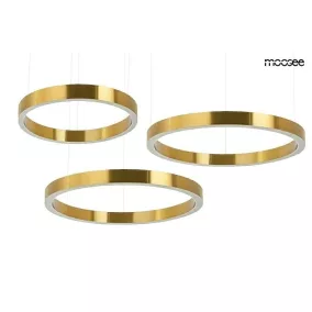 King Home Ring LED Hármas Arany Függőlámpa