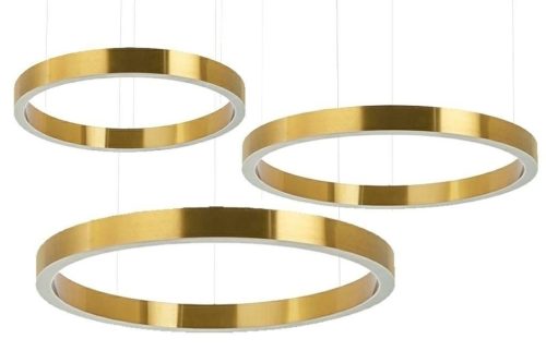 King Home Ring 60 80 100 Arany LED Függőlámpa Szett
