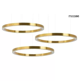 King Home Ring LED Függőlámpa Arany Gyűrű Hármas