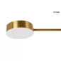 Moosee Piazetta Arany LED Függőlámpa Modern Acél