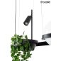 MOOSEE Plant Fekete Függőlámpa Növénytartóval
