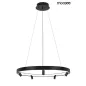   Moosee Circle Spot 98 LED Függőlámpa Rozsdamentes Acél Fekete