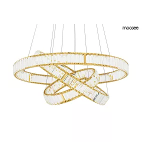 Moosee Liberty Triples Kristály Függőlámpa Arany LED