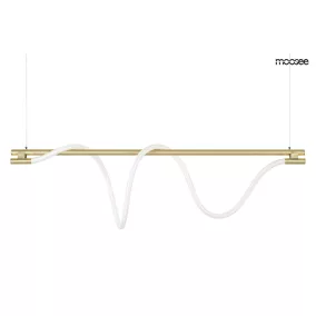 Moosee Serpiente 120 Függőlámpa Arany Textil Hullám LED