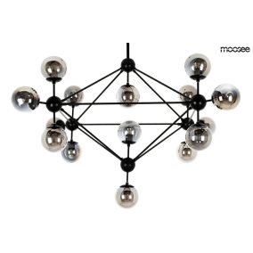   Moosee Astrifero 15 Függőlámpa Fekete Geometrikus Üveggömbökkel