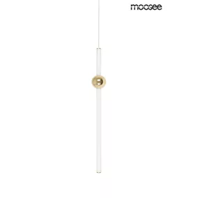   Moosee Libra 60 IN Függőlámpa Üveg-Acél Fehér-Arany LED