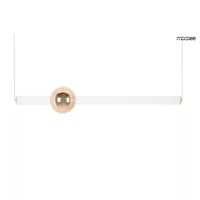   Moosee Libra 90 IN Függőlámpa Üveg-Acél Fehér-Arany LED