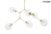 MOOSEE Split 6 Függő Lámpa Arany Fém Üveg