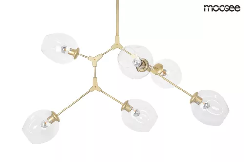 MOOSEE Split 6 Függő Lámpa Arany Fém Üveg