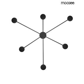 MOOSEE Shadow 6 Close Fekete Fali LED Lámpa