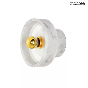   Moosee Arco Márvány Fali Lámpa Fehér Arany Díszítéssel