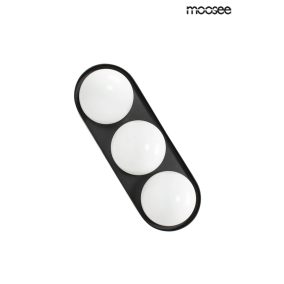 MOOSEE Drops 3 Fali Lámpa Fekete Üveg