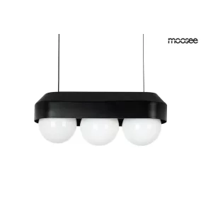 Moosee Drops 3 Függőlámpa Fekete Üveg Minimál