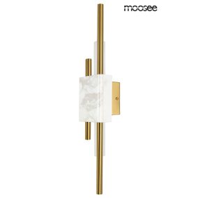Moosee Evans LED Márvány Fali Lámpa Fehér-Arany