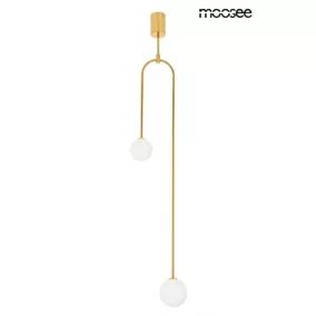 Moosee LOW Arany Függőlámpa Tejüveg Gömbbúrával