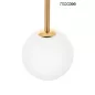 Moosee LOW Arany Függőlámpa Tejüveg Gömbbúrával