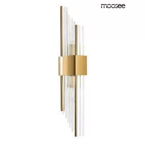   Moosee Slant Arany Fém-Üveg Fali Lámpa Átlós Kialakítással