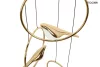 MOOSEE Bird Disc Arany Függőlámpa LED Madár Motívummal