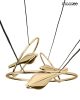 MOOSEE Bird Disc Arany Függőlámpa LED Madár Motívummal