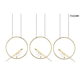 MOOSEE Bird Line Arany Függőlámpa Madár Motívummal