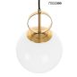 Moosee Lift Arany Függőlámpa Tejüveg Gömbbúrával