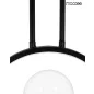 Moosee Alure Line Twin 120 Függőlámpa Fém Fekete LED