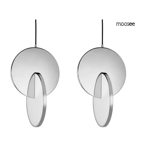 Moosee Disco Függőlámpa Szett Polírozott Acél Ezüst Geometrikus Dizájn