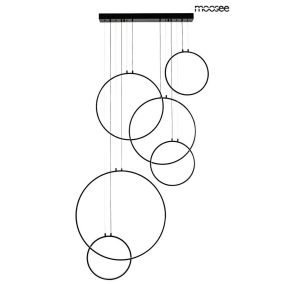 Moosee Circulo Six Fekete LED Függőlámpa