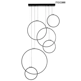 Moosee Circulo Six Fekete LED Függőlámpa
