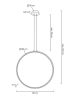 Moosee Circulo 80 Fekete LED Függőlámpa