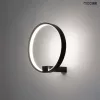 MOOSEE Circle Wall Fekete Alumínium LED Fali Lámpa