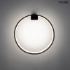 MOOSEE Circle Wall Fekete Alumínium LED Fali Lámpa