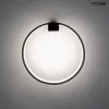 MOOSEE Circle Wall Fekete Alumínium LED Fali Lámpa