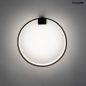 MOOSEE Circle Wall Fekete Alumínium LED Fali Lámpa