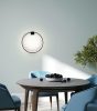 MOOSEE Circle Wall Fekete Alumínium LED Fali Lámpa