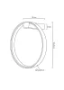 MOOSEE Circle Wall Fekete Alumínium LED Fali Lámpa