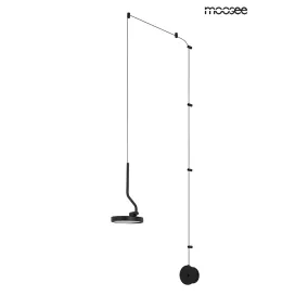 Moosee Flat Acél Fali LED Lámpa Fekete Forgatható