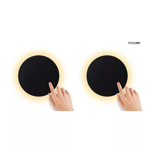 Moosee Shadow Sun 25 Fali Lámpa Szett Fekete Érintésérzékelővel