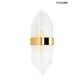 MOOSEE Florens Kristály Fali Lámpa Arany Díszítéssel