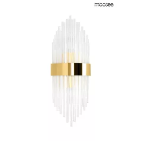 MOOSEE Florens Kristály Fali Lámpa Arany Díszítéssel
