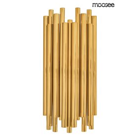   Moosee Tubo Arany Rozsdamentes Acél Fali Lámpa Szabálytalan Csöves Dizájnnal