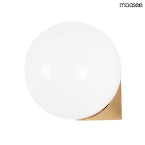 MOOSEE BOLL Arany Fali Lámpa Tejüveg Búrával