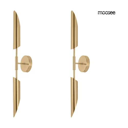 Moosee Locca Fali Lámpa Szett Acél Arany Geometrikus Kétirányú Fény