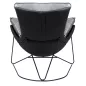 King Home Otilia Stand Fotel Bársony Sötétszürke Modern