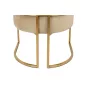 King Home Chloe Velvet Fotel Kaki Arany Vázzal