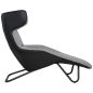   King Home VITA Pihenőszék Pepita-Fekete Műbőr Dizájn Fotel